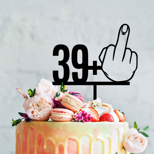 39 Cake design Ideas 2021 : 30 Years Old Ombre Pink Birthday Cake