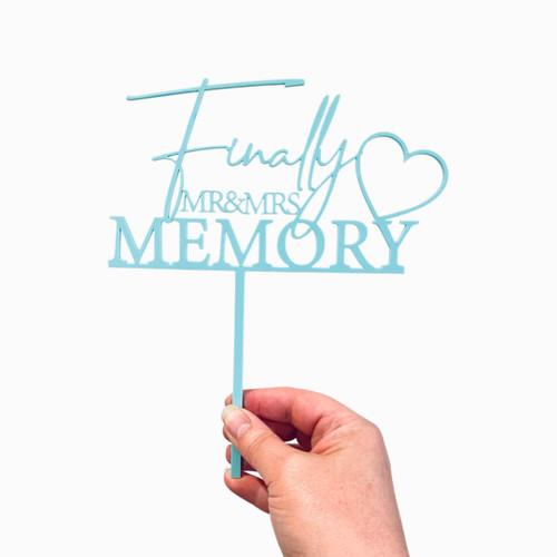 Finally Mr & Mrs Surname cake topper Finally Mr & Mrs Surname cake topper