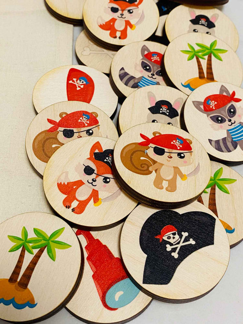 Pirate Themed Wooden Puzzle Play Pirate Themed Wooden Puzzle Play