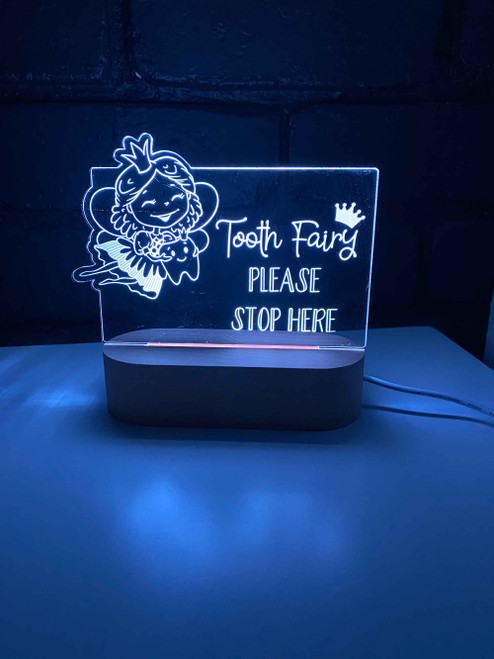 Personalised Toothfairy Nursery Light, Engraved kids night light. Made in Australia. Ideal birthday or Christmas Gift. Personalised Toothfairy Nursery Light, Engraved kids night light. Made in Australia. Ideal birthday or Christmas Gift.
