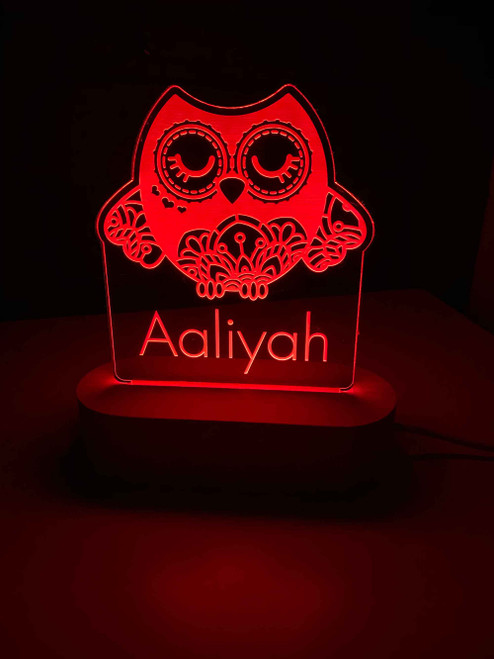 Owl LED Night Light - Kid Bedroom Night Lights
