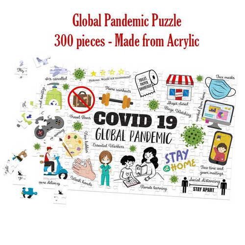 Global Pandemic Jigsaw Puzzle - COVID19 Jigsaw Puzzle. Made in Australia - Buy with Afterpay, PayPal or card