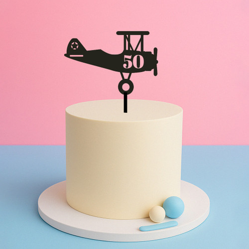 Biplane Cake Topper