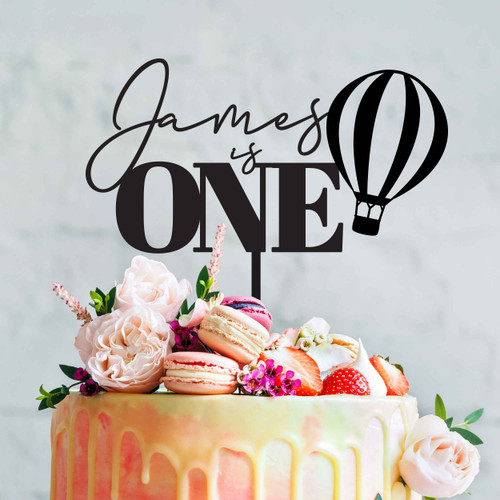 Personalised Hot Air Balloon Cake Topper Personalised Hot Air Balloon Cake Topper