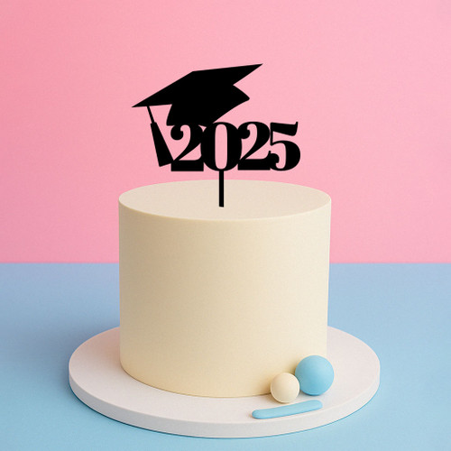 Graduation Cap & Year Cake Topper