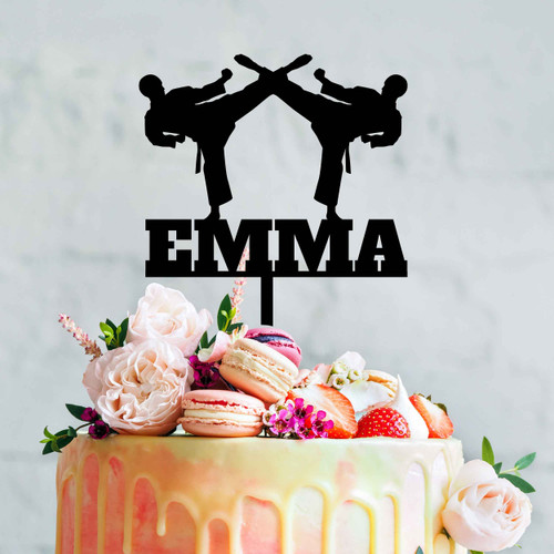 Amazon.com: Karate Girl - Edible Cake Topper - 10