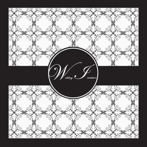 Classic Black and White Wedding Invitation Classic Black and White Wedding Invitation