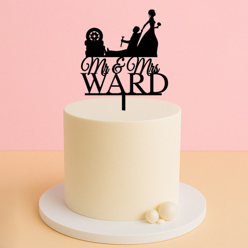 Bride Dragging Groom Cake Topper Bride Dragging Groom Cake Topper