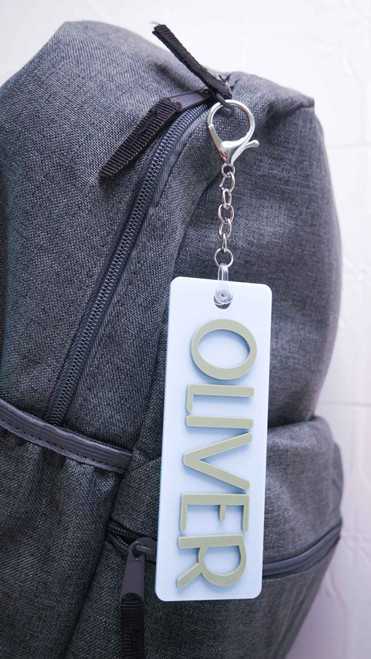 Font 2 Personalised School Bag Tag