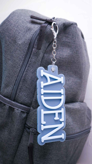 Font 3 Personalised School Bag Tag