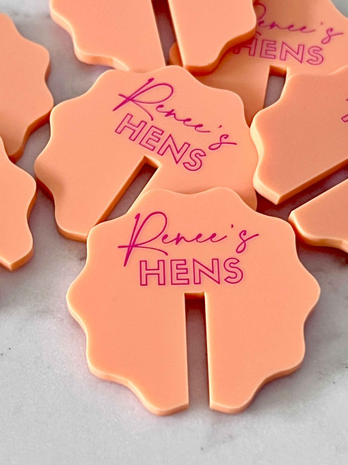 |Wavy Stemless Drink Tag |Wavy Stemless Drink Tag