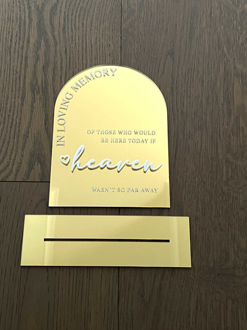 Heavenly Tribute - 3D Pop Memorial Sign Heavenly Tribute - 3D Pop Memorial Sign
