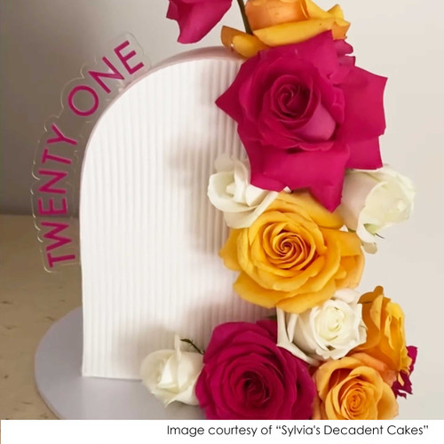 Beautiful Arch Cake Topper for Celebrations