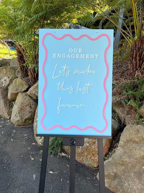 Versatile Acrylic Sign for Weddings, Engagements, and Special Events Versatile Acrylic Sign for Weddings, Engagements, and Special Events