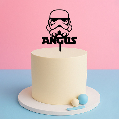 Storm Trooper Custom Name Cake Topper