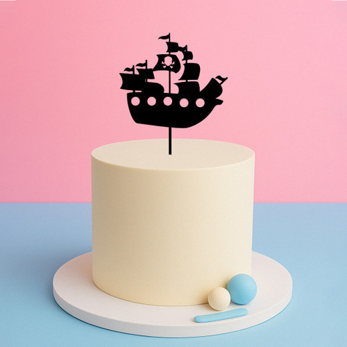 Pirate Ship Cake Topper