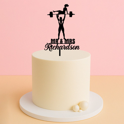 Bride & Groom Lifting Cake Topper Bride & Groom Lifting Cake Topper