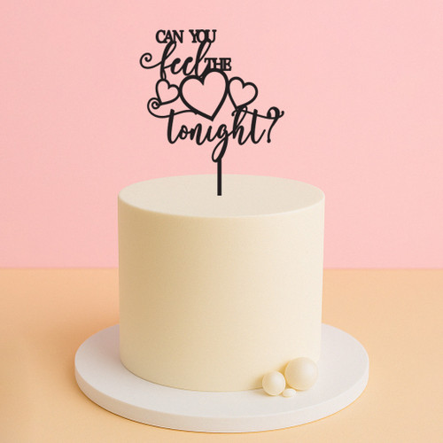 Romantic Love Quote Cake Topper – Full Front View Romantic Love Quote Cake Topper – Full Front View