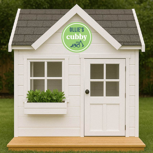 Personalised Construction Digger Cubby House Sign