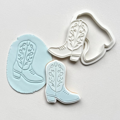 Cowboy Boot Cookie Stamp