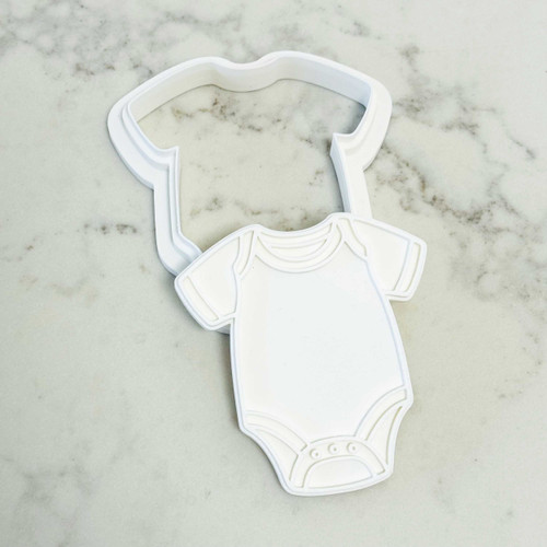 Baby Onesie cookie stamp and cutter set