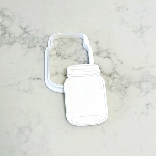 Mason Jar cookie stamp and cutter set