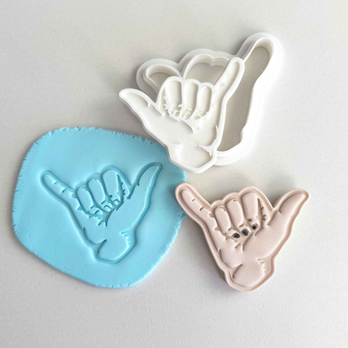 Shaka Hand Cookie Cutter and Stamp