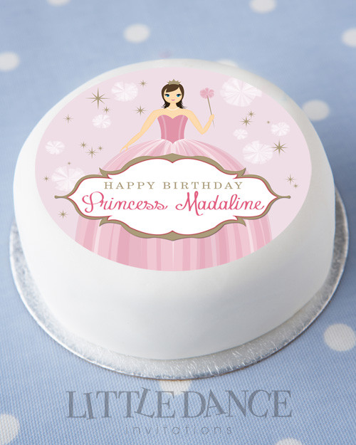 Princess Custom Edible Image - Personalized Cake Decoration