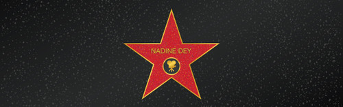 Personalized birthday party banner - Hollywood walk of fame star design. Buy online in Australia