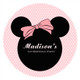 Minnie Mouse Personalised Party Labels & Stickers and stickers