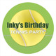 Tennis Birthday Party Personalised Stickers & Labels