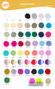 Engaged with Ring  Wedding or Engagement Cake Topper Colour Chart