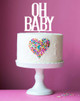 OH BABY!  Baby Shower Cake Topper