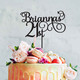 Birthday Acrylic Cake Topper - Script Name & Age