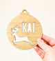 Personalised Bamboo Christmas Decoration