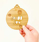 Bamboo Snowflake Christmas Tree Decoration