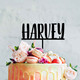 Personalised name cake topper