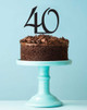 Number 40 cake topper - 40th birthday cake decoration - Laser cut - Made in Australia