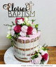 Personalized Baptism Cake Topper - Symbolic and Elegant Decoration