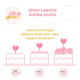 Cake topper spike length size guide