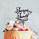 Personalised wedding cake toppers custom laser cut