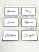 Printed acrylic placecards