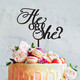 He or She? Baby Shower Cake Topper - Baby shower cake decoration - laser cut in Australia