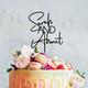 Modern Engagement and Wedding Cake Toppers