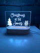 Family Christmas Mantle Piece light decoration