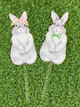 Boy & Girl Easter Bunny cake toppers for Easter themed cakes