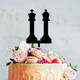 Chess Pieces Cake Topper - King and Queen Chess wedding cake topper made in Australia. Buy with Afterpay, PayPal or card