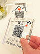 Thick acrylic custom Wifi QR Code blocks