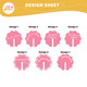 Little Dance drink tags design sheet