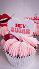Hey Sugar Valentines Day Cupcake Toppers